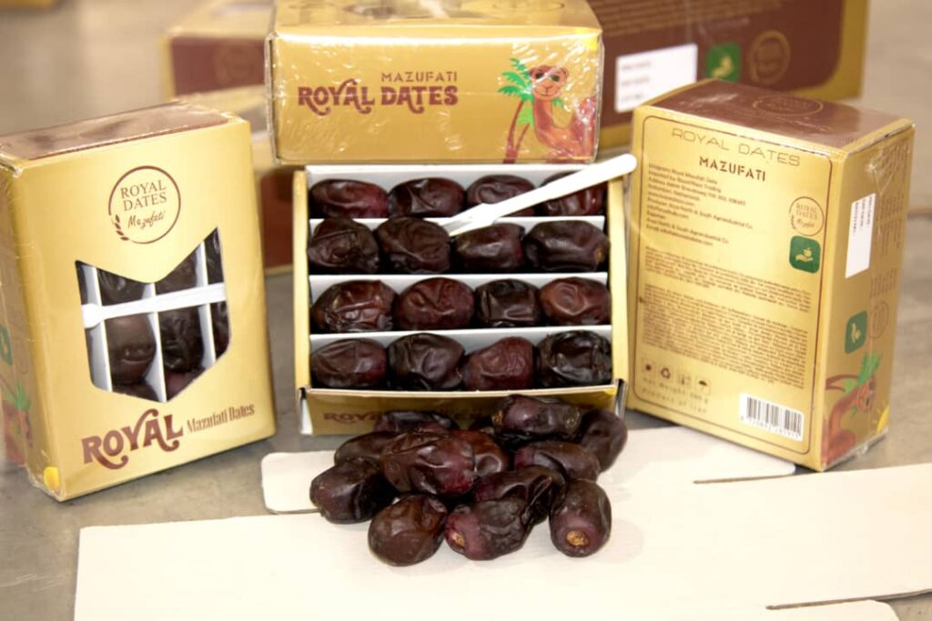 Mazafati dates export