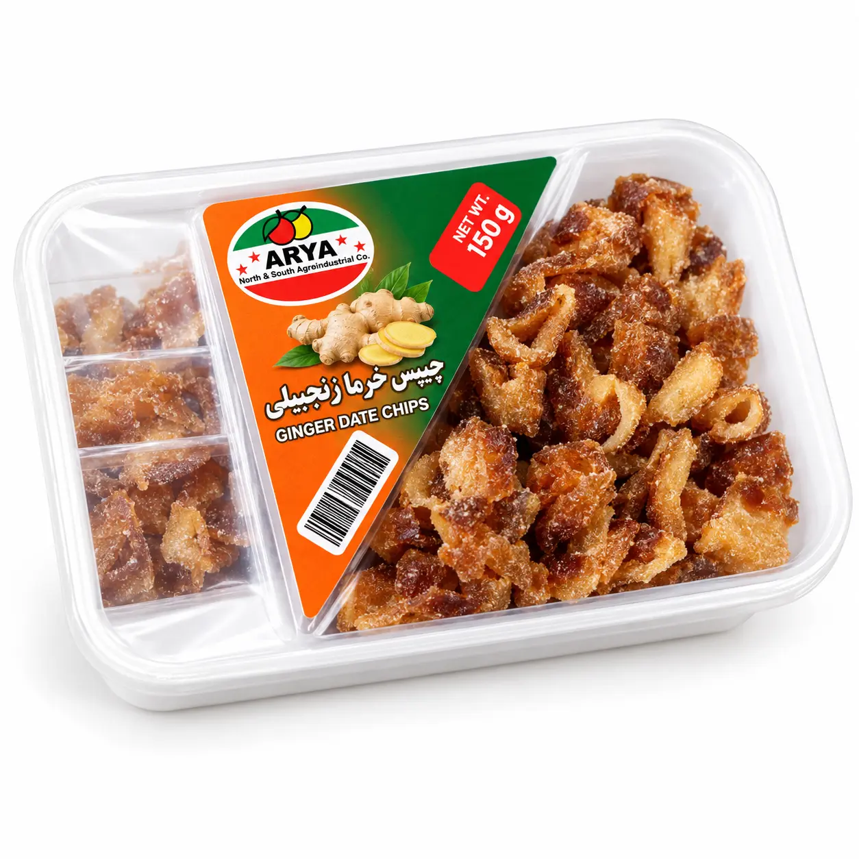 چیپس خرما زنجبیلی ۱۵۰ گرمی