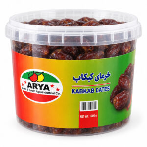 Kabkab Dates - 1700 g Clear Lidded Tub